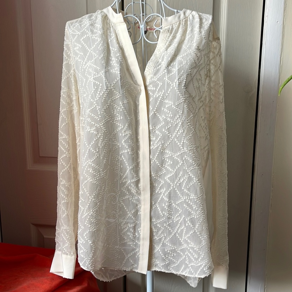 Rebecca Taylor Clip Dot Blouse